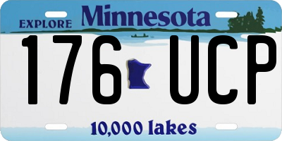 MN license plate 176UCP