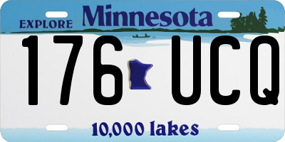 MN license plate 176UCQ