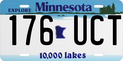 MN license plate 176UCT