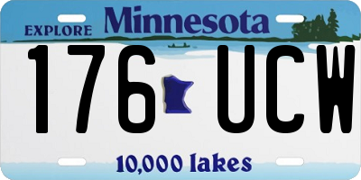 MN license plate 176UCW