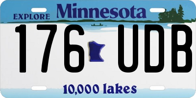 MN license plate 176UDB