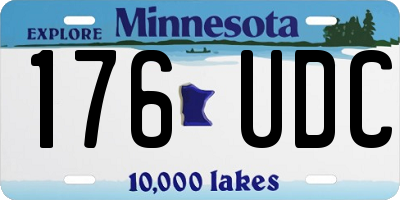 MN license plate 176UDC