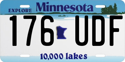 MN license plate 176UDF