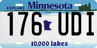 MN license plate 176UDI