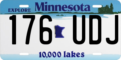 MN license plate 176UDJ