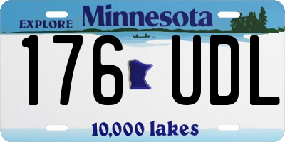 MN license plate 176UDL