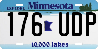 MN license plate 176UDP