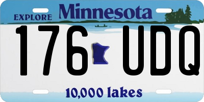 MN license plate 176UDQ