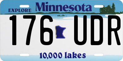 MN license plate 176UDR