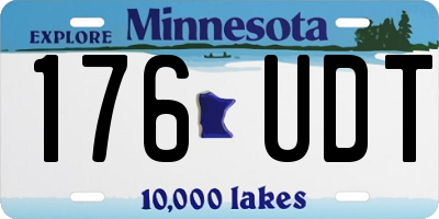 MN license plate 176UDT