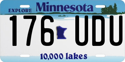 MN license plate 176UDU