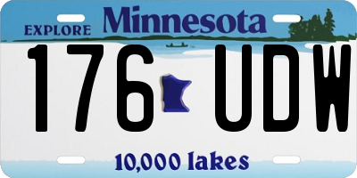 MN license plate 176UDW