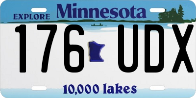 MN license plate 176UDX