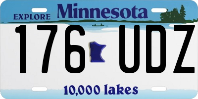 MN license plate 176UDZ