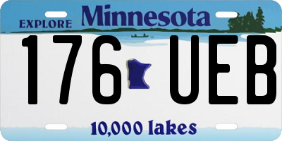 MN license plate 176UEB