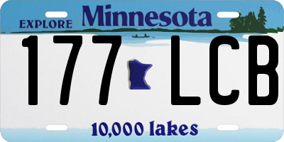 MN license plate 177LCB