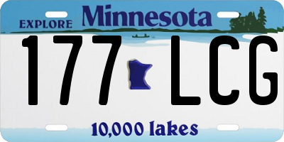 MN license plate 177LCG