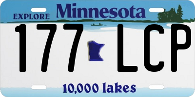 MN license plate 177LCP