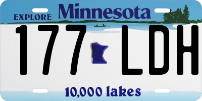 MN license plate 177LDH
