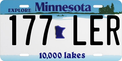 MN license plate 177LER