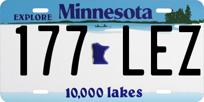 MN license plate 177LEZ