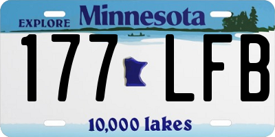 MN license plate 177LFB