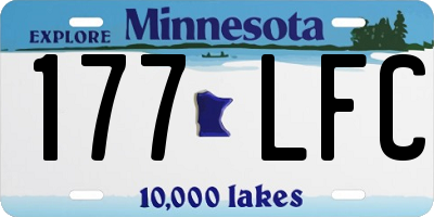 MN license plate 177LFC