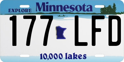 MN license plate 177LFD