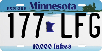 MN license plate 177LFG