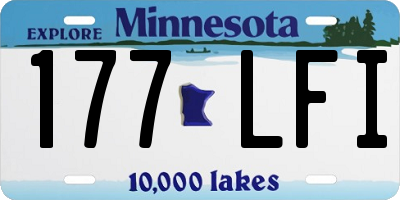 MN license plate 177LFI