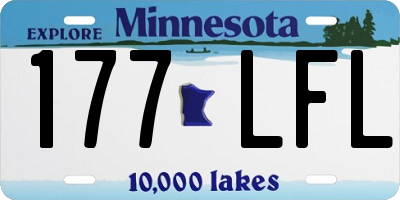 MN license plate 177LFL