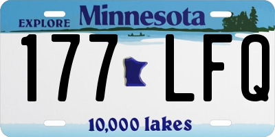 MN license plate 177LFQ