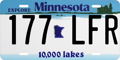 MN license plate 177LFR