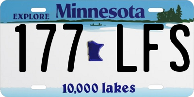MN license plate 177LFS