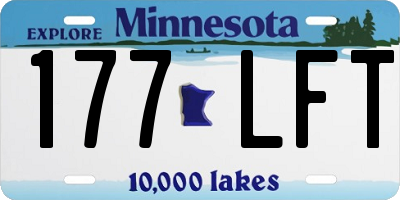MN license plate 177LFT