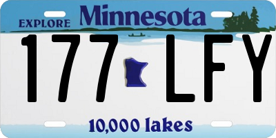 MN license plate 177LFY