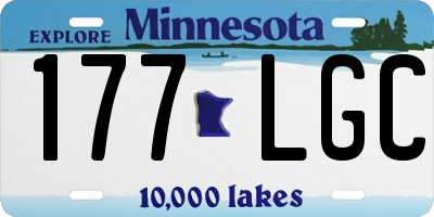 MN license plate 177LGC