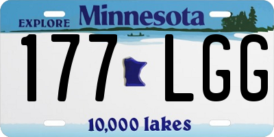 MN license plate 177LGG