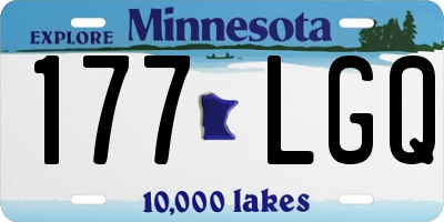 MN license plate 177LGQ