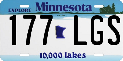 MN license plate 177LGS