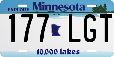 MN license plate 177LGT