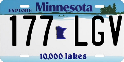 MN license plate 177LGV