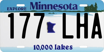 MN license plate 177LHA