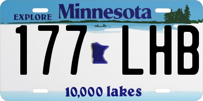 MN license plate 177LHB