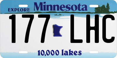 MN license plate 177LHC