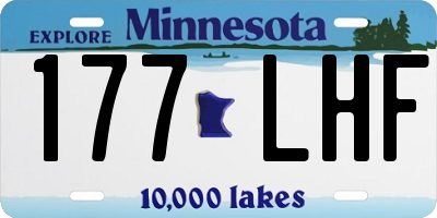MN license plate 177LHF
