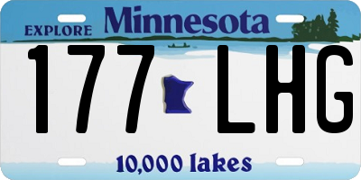 MN license plate 177LHG