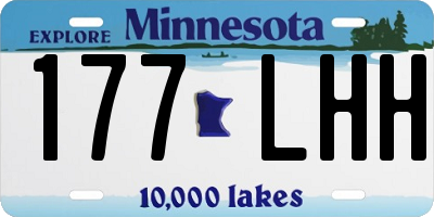 MN license plate 177LHH