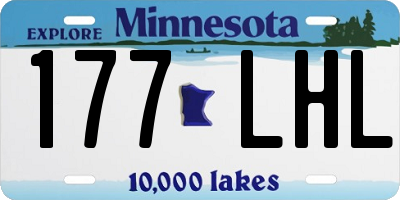 MN license plate 177LHL
