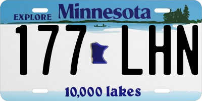 MN license plate 177LHN